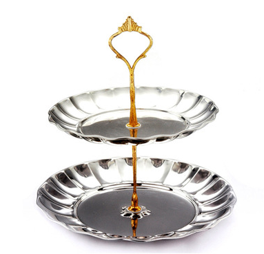 Stainless Steel Fruit and Candy Serving Tray for Home