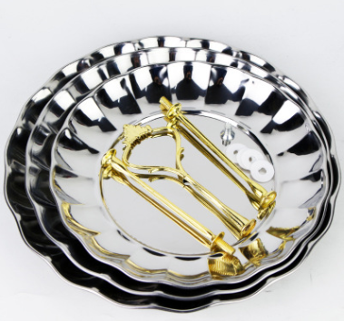 Stainless Steel Fruit and Candy Serving Tray for Home