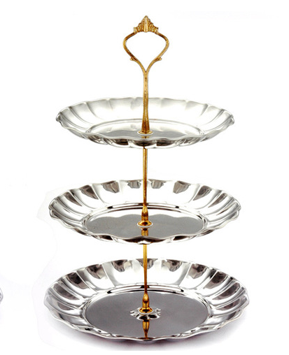 Stainless Steel Fruit and Candy Serving Tray for Home