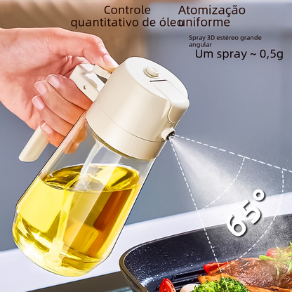 2-in-1 Glass Oil Sprayer and Condiment Bottle
