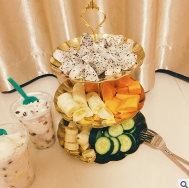 Stainless Steel Fruit and Candy Serving Tray for Home